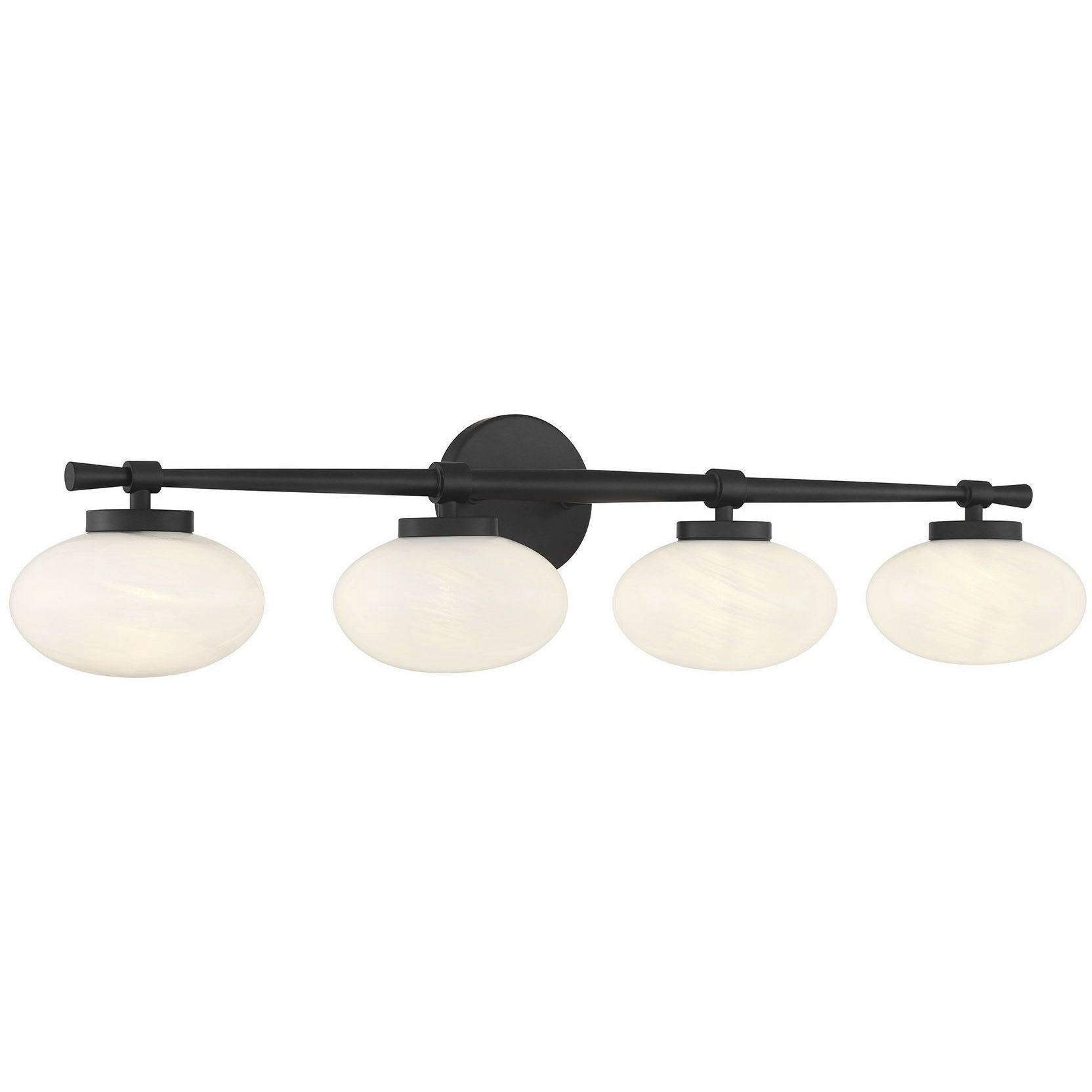 Barrow 4 Light 33.75 inch Matte Black Bathroom Vanity Light Wall Light