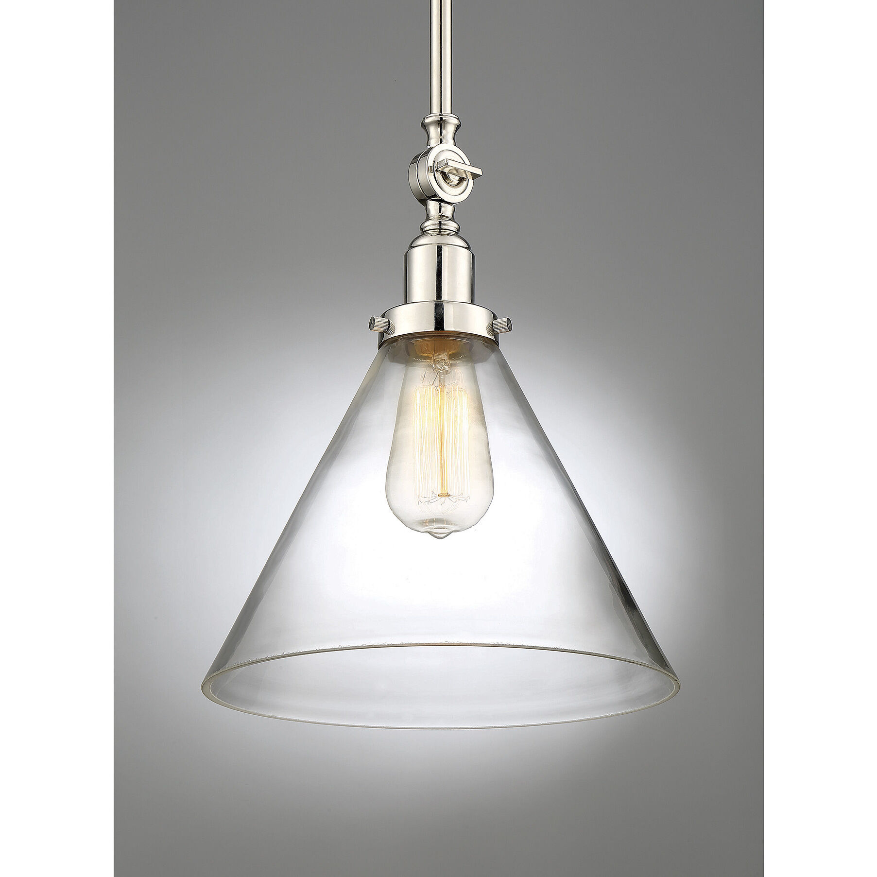 Drake 1 Light 10 inch Polished Nickel Pendant Ceiling Light, Essentials