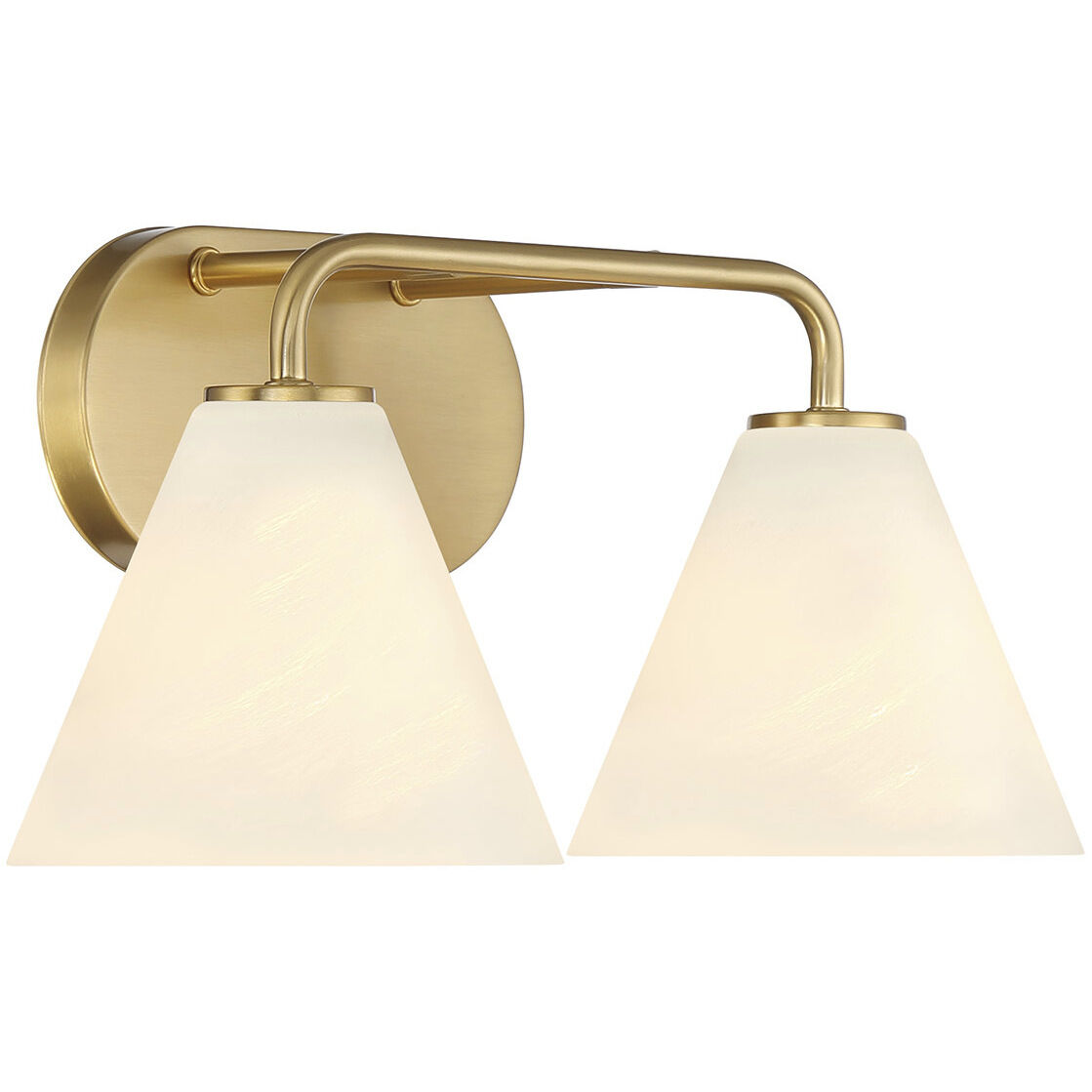 Blair 2 Light 15.5 inch Warm Brass Bath Wall Light