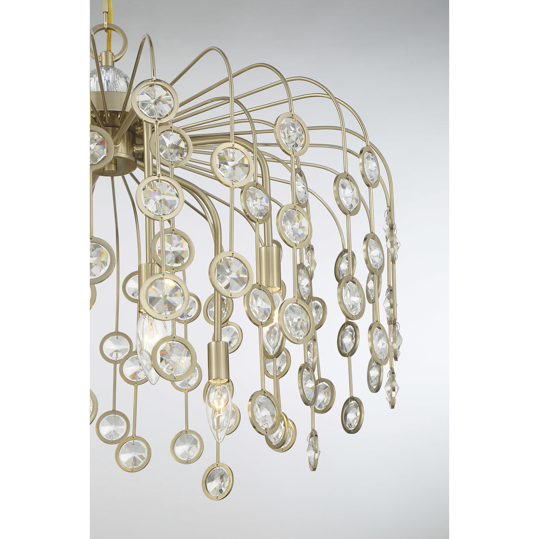 Irina 6 Light 26 inch Noble Brass Chandelier Ceiling Light