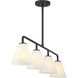 Blair Linear Chandelier Ceiling Light in Matte Black