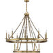 Seville 15 Light 45 inch Warm Brass Chandelier Ceiling Light, Essentials