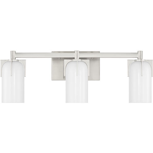 Caldwell 3 Light 24 inch Satin Nickel Bathroom Vanity Light Wall Light