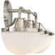 Meredith 3 Light 24 inch Satin Nickel Bathroom Vanity Light Wall Light
