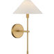 Avon 1 Light 9 inch Warm Brass Wall Sconce Wall Light