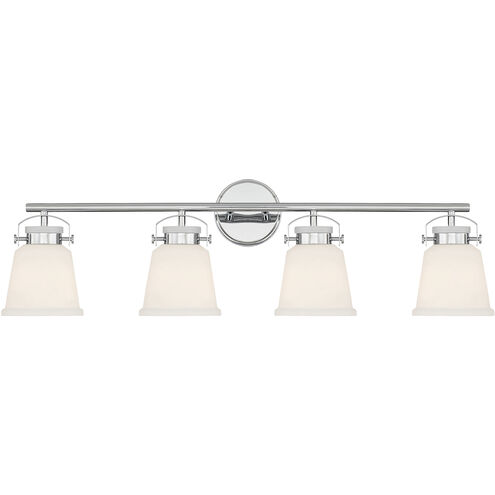 Kaden 4 Light 34 inch Polished Chrome Bathroom Vanity Light Wall Light, Essentials