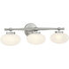 Barrow 3 Light 25 inch Satin Nickel Bathroom Vanity Light Wall Light