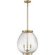 Welles 3 Light 16 inch Warm Brass Pendant Ceiling Light, Essentials