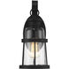 Quinton 1 Light 13.25 inch Matte Black Outdoor Wall Lantern, Lighting One