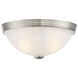 Stella 2 Light 11 inch Satin Nickel Flush Mount Ceiling Light, Essentials
