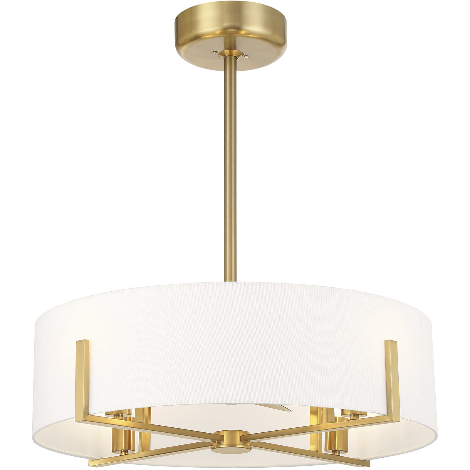 Mansell 14 inch Warm Brass Fan D'Lier