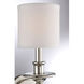 Aubree 1 Light 5.5 inch Polished Nickel Sconce Wall Light