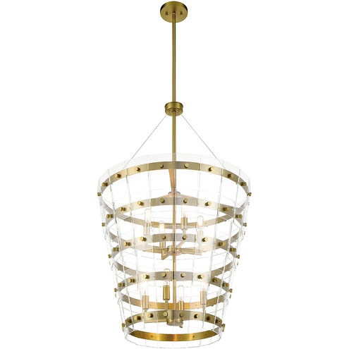 Ventari 8 Light 25 inch Warm Brass Pendant Ceiling Light