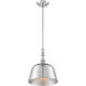 Berg 1 Light 12 inch Polished Nickel Pendant Ceiling Light, Essentials