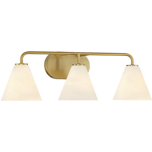 Blair 3 Light 25.5 inch Warm Brass Bath Wall Light