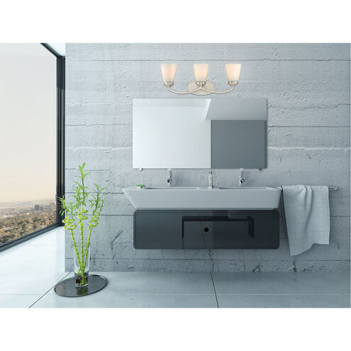 Jordan 3 Light 23 inch Satin Nickel Bathroom Vanity Light Wall Light, Essentials