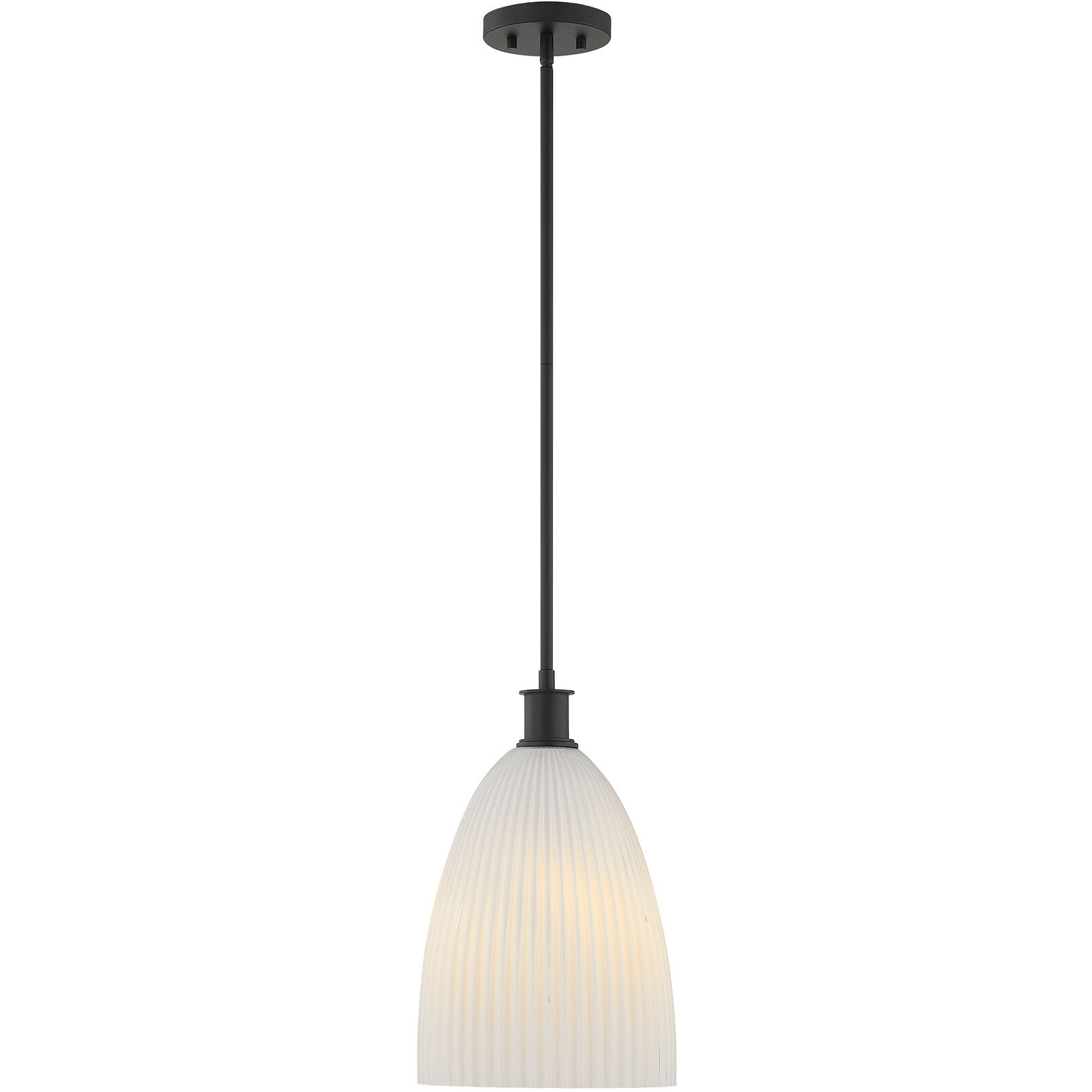 Baldwin 1 Light 10 inch Matte Black Pendant Ceiling Light, Essentials