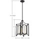 Chandler 1 Light 10 inch English Bronze Pendant Ceiling Light