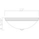 Stella 2 Light 13 inch Warm Brass Flush Mount Ceiling Light, Essentials