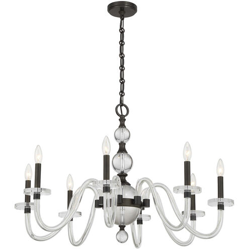 Aragon 8 Light 34 inch Mediterranean Bronze Chandelier Ceiling Light