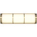 Harper LED 16 inch Warm Brass Bathroom Vanity Light Wall Light