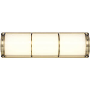 Harper LED 16 inch Warm Brass Bathroom Vanity Light Wall Light