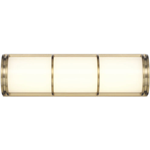 Harper LED 16 inch Warm Brass Bathroom Vanity Light Wall Light
