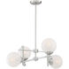 Medina 4 Light 26 inch Satin Nickel Chandelier Ceiling Light