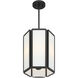 Leeds 3 Light 12 inch Matte Black Pendant Ceiling Light