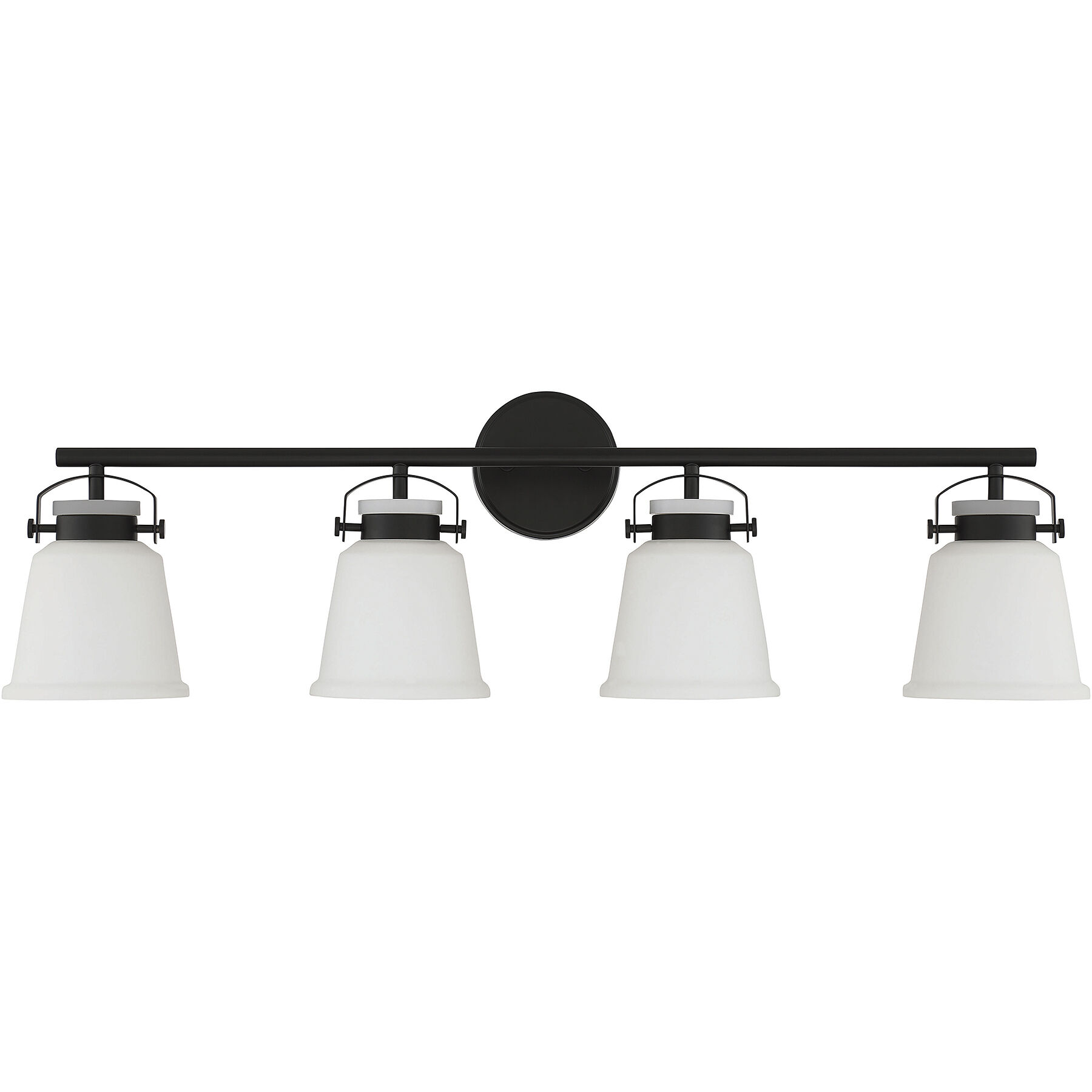 Kaden 4 Light 34 inch Black Bathroom Vanity Light Wall Light, Essentials