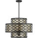 Mannheim 4 Light 22 inch Matte Black Pendant Ceiling Light, Lighting One