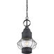 Enfield 1 Light 11 inch Oxidized Black Outdoor Hanging Lantern