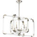 Rotterdam 6 Light 24.75 inch Polished Nickel Pendant Ceiling Light