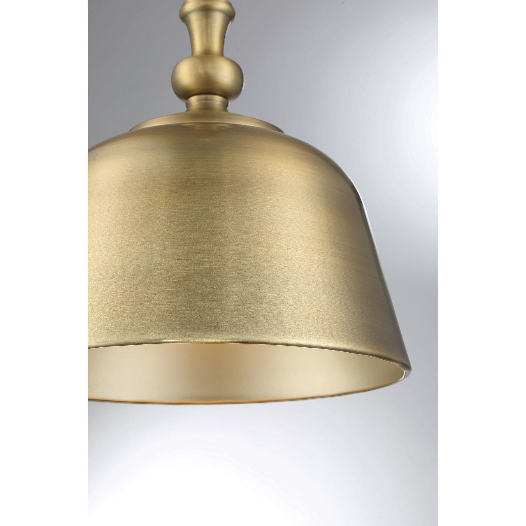 Berg 1 Light 12 inch Warm Brass Pendant Ceiling Light, Essentials