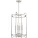 Kent 4 Light 16 inch Satin Nickel Pendant Ceiling Light, Essentials