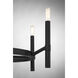 Padgett 6 Light 28 inch Matte Black Chandelier Ceiling Light