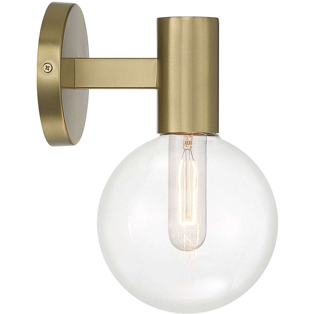Wright 1 Light 5.75 inch Warm Brass Wall Sconce Wall Light