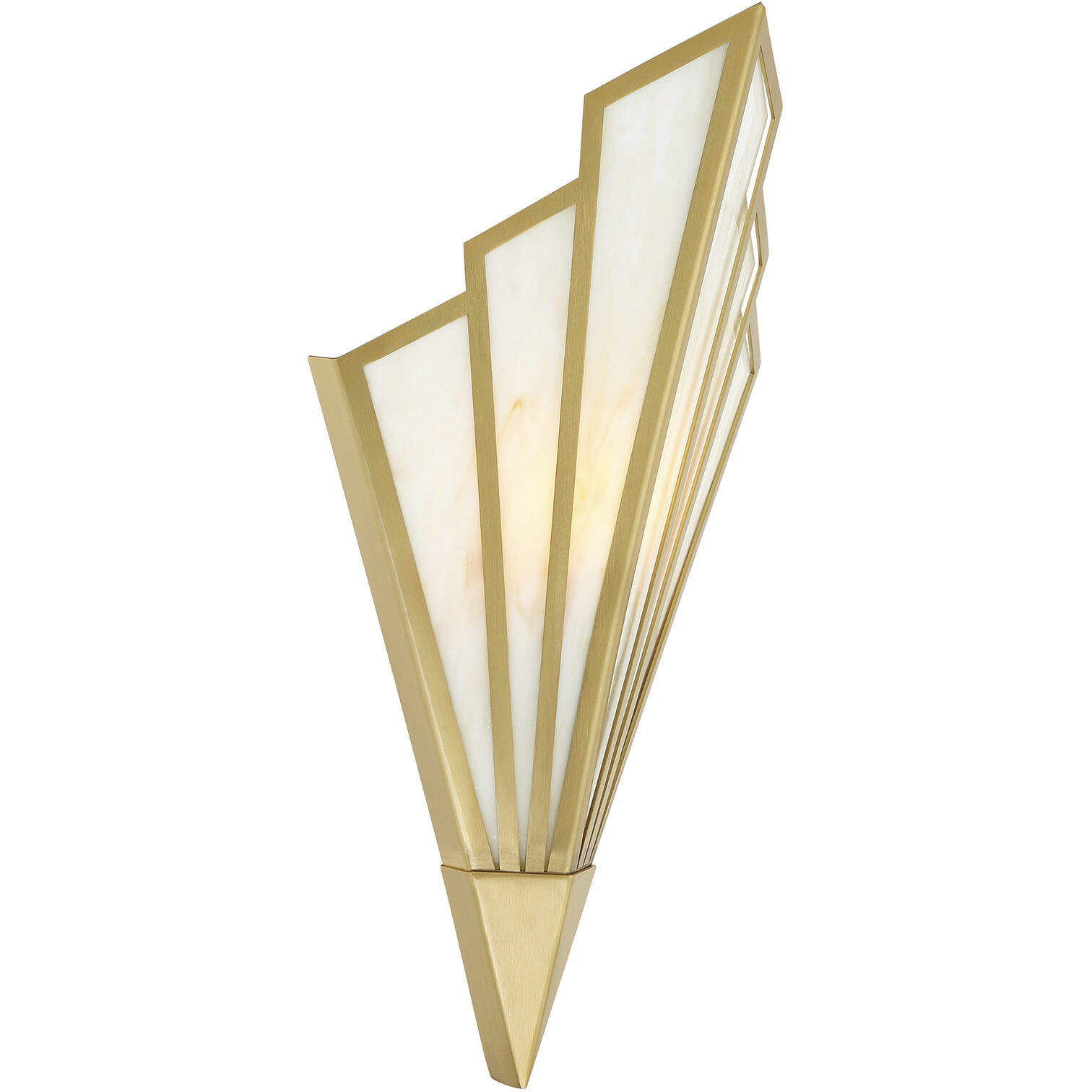 Rivage Wall Sconce Wall Light in Warm Brass