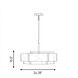 Orleans 6 Light 24.28 inch Distressed Gold Pendant Ceiling Light