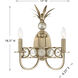 Hearst Wall Sconce Wall Light in Noble Brass