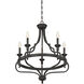 Shields 5 Light 26 inch English Bronze Chandelier Ceiling Light