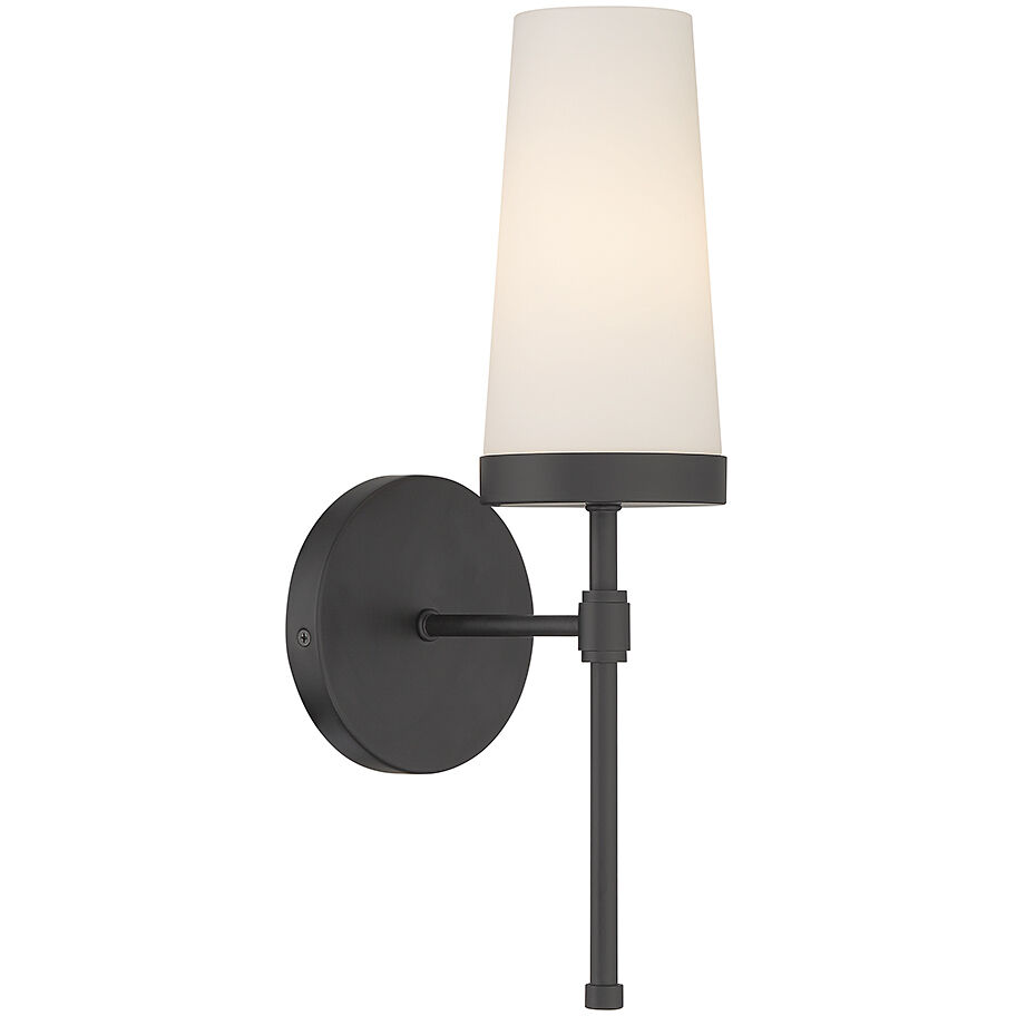 Haynes 1 Light 5 inch Matte Black Wall Sconce Wall Light, Essentials