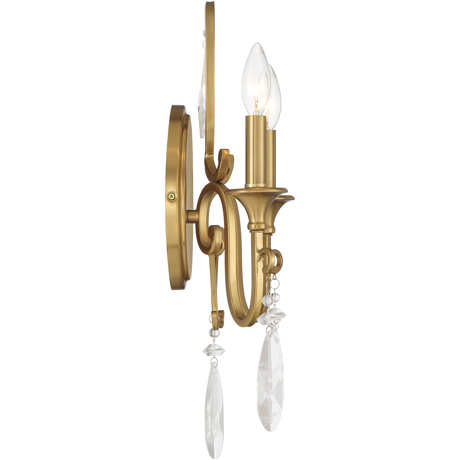 Fairchild 2 Light 12 inch Warm Brass Wall Sconce Wall Light