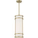Porter 1 Light 8 inch Warm Brass Mini-Pendant Ceiling Light