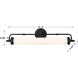 Keller LED 28 inch Black Lustre Bathroom Vanity Light Wall Light
