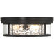 Ashton 4 Light 20 inch Matte Black Flush Mount Ceiling Light, Lighting One