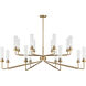 Baker 16 Light 61 inch Warm Brass Chandelier Ceiling Light, Essentials