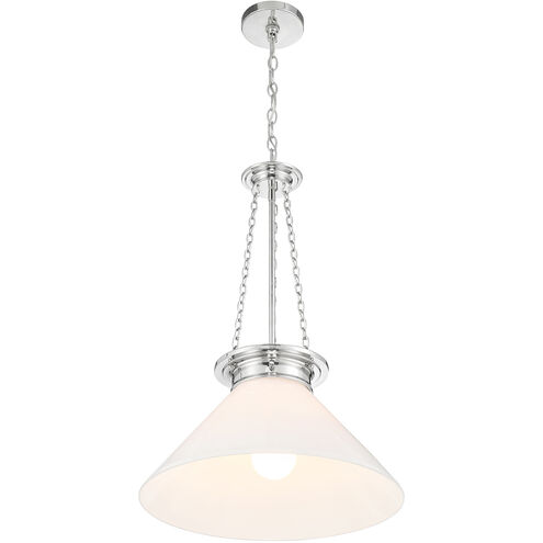 Myers 1 Light 18 inch Polished Nickel Pendant Ceiling Light
