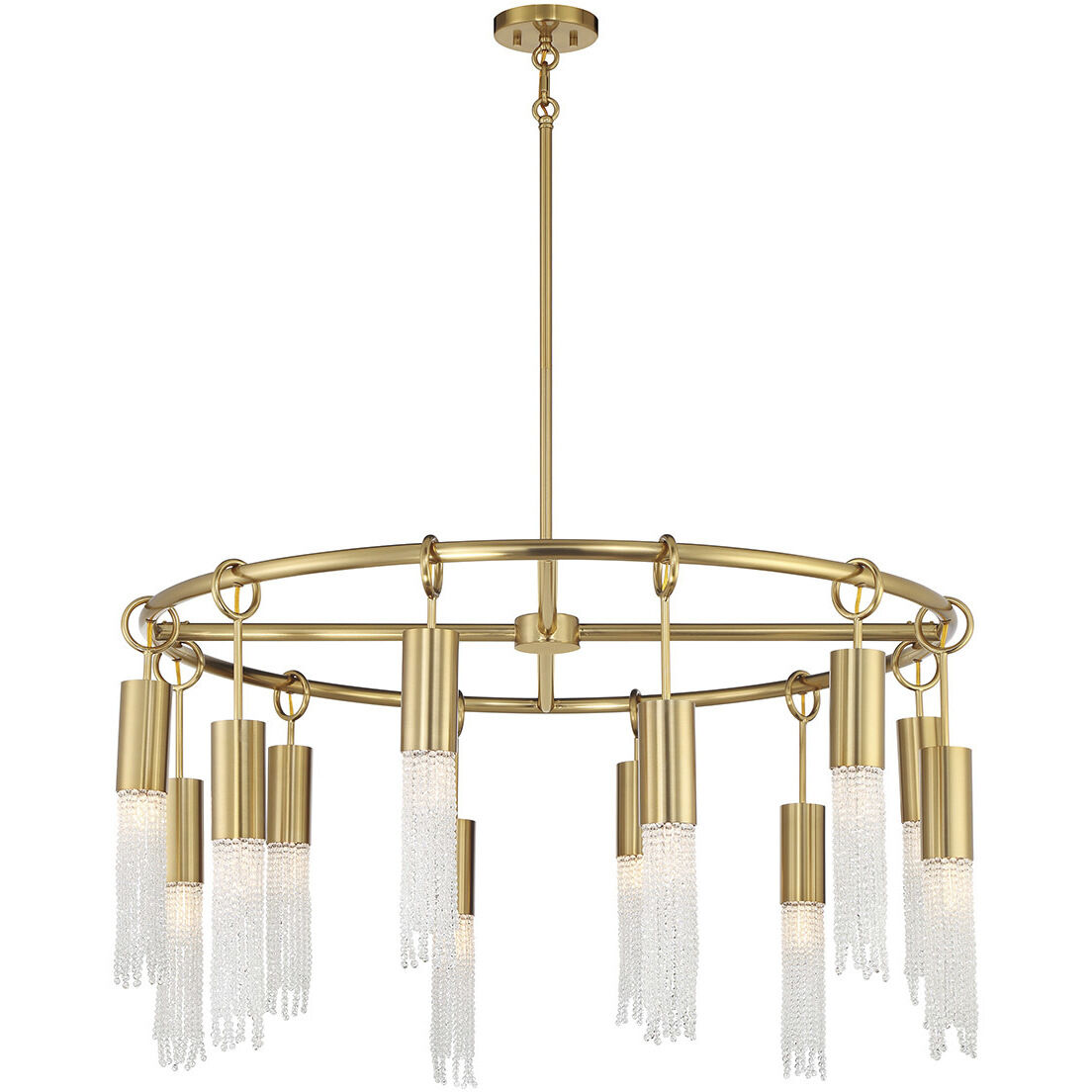 Chelsea 12 Light 40 inch Warm Brass Chandelier Ceiling Light