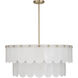 Ashton 10 Light 30 inch Noble Brass Pendant Ceiling Light, Essentials